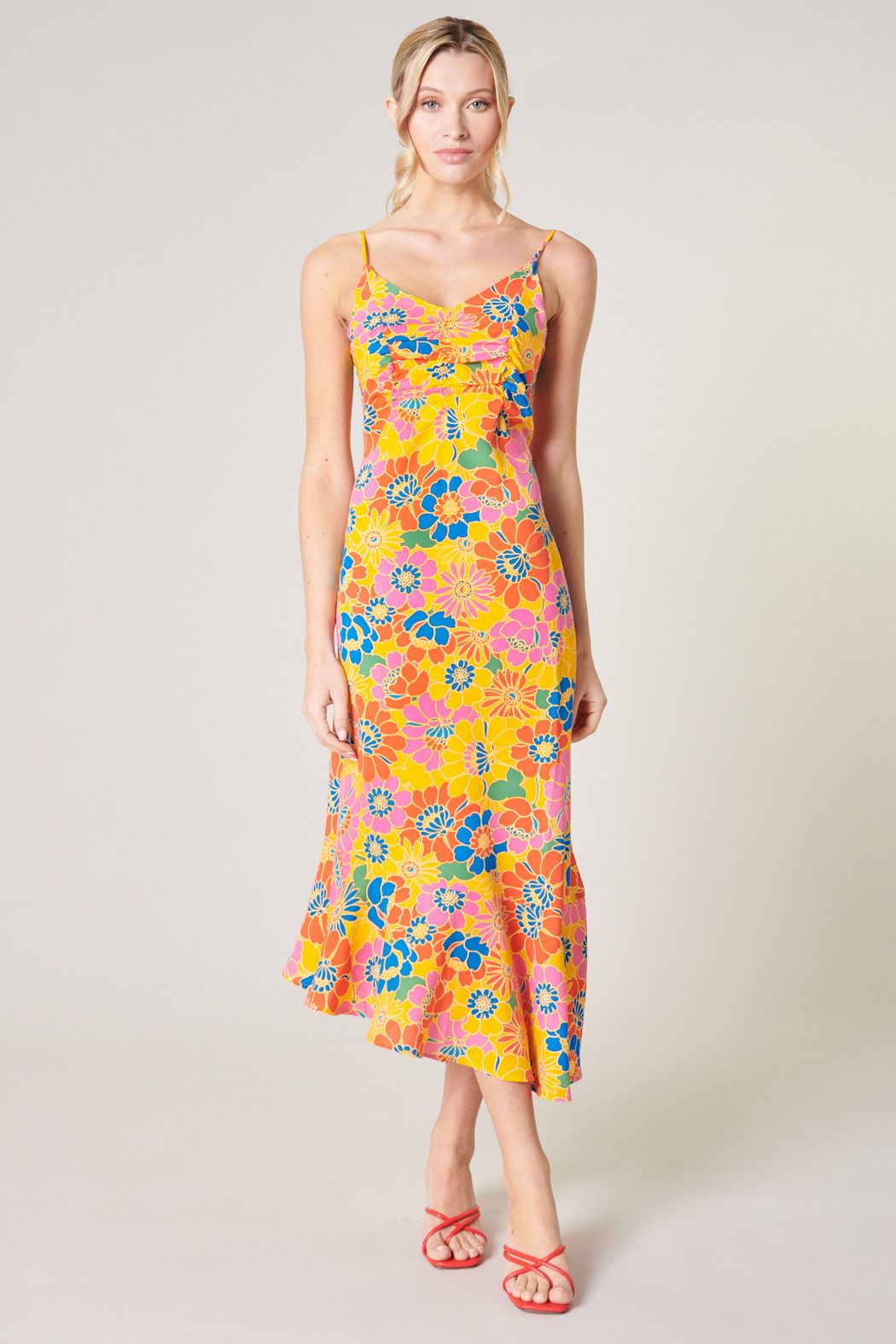 Zippy Gold Floral Dress