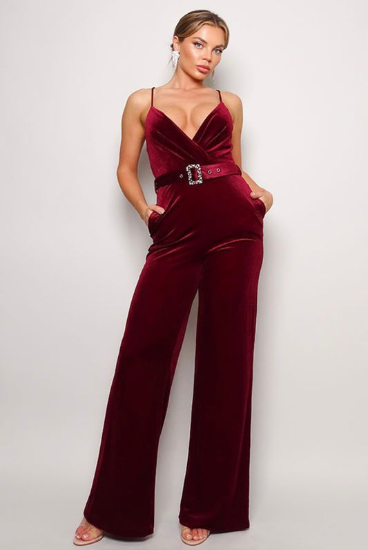 Velvet jumpsuit
