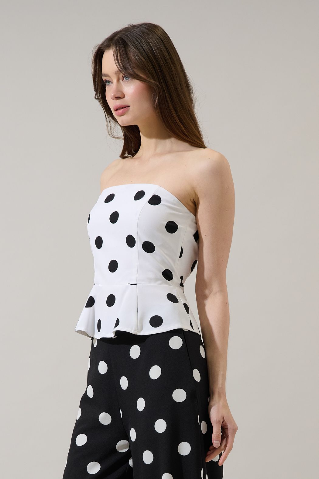 Polka Chic Peplum