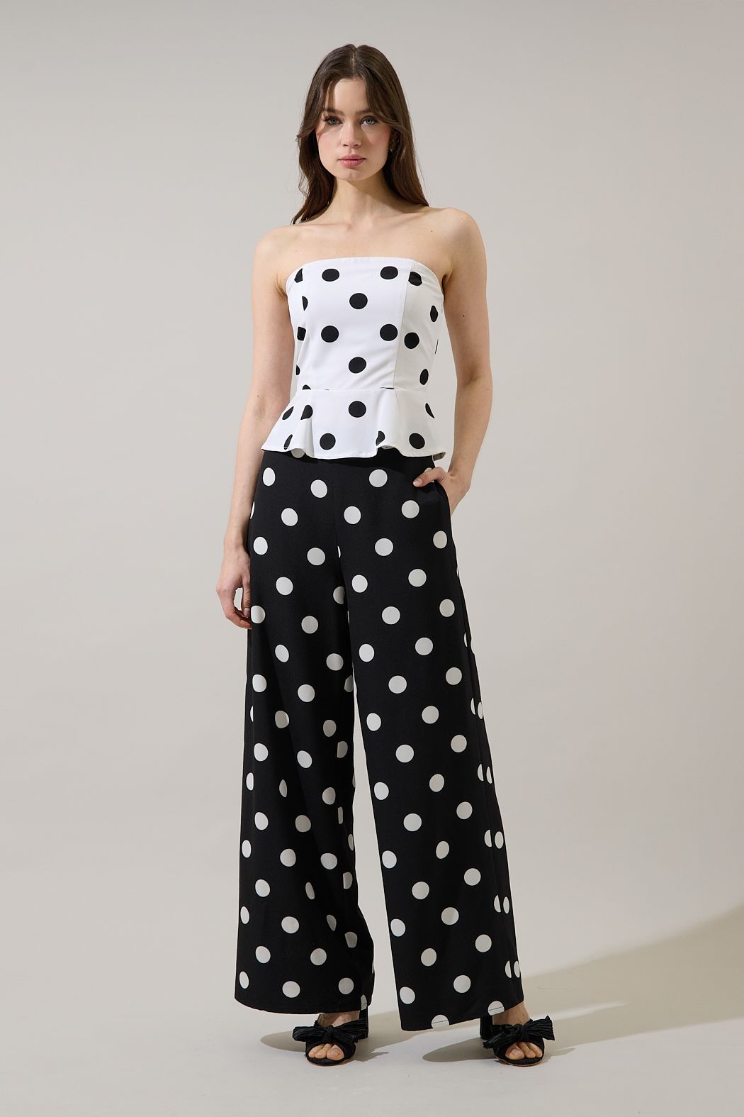Paris Dot Wide Leg