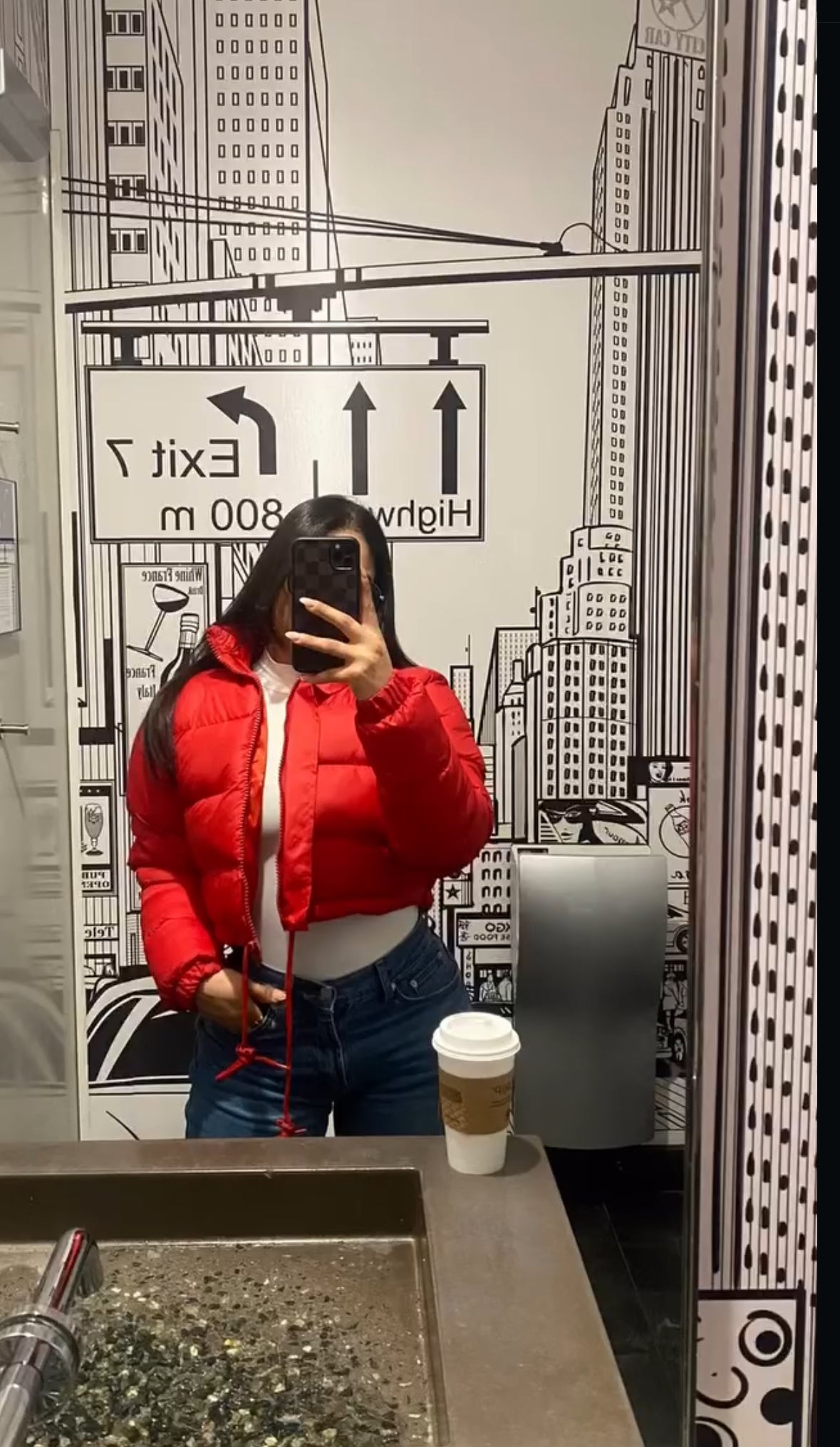 Scarlet Luxe Cropped Coat